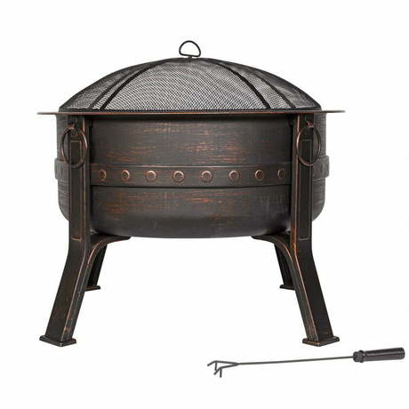 Brava Steel banded firepit