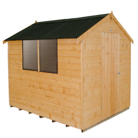 barrel & garden :: 8x6 shiplap garden shed with onduline roof